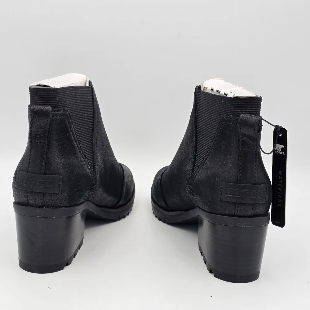 NWT Sorel Cate Chelsea Boots, Waterproof, Black Women's 8 - Picture 6 of 16
